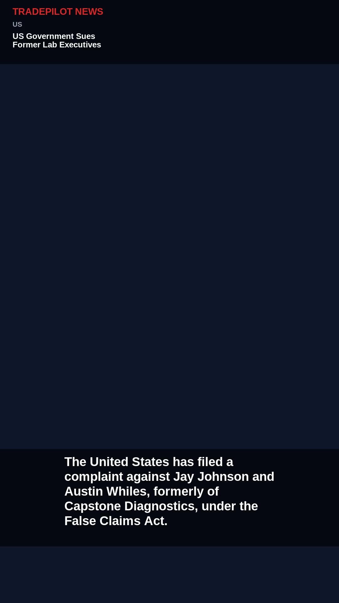 US Government Sues Former Lab Executives Over Fraudulent Testing