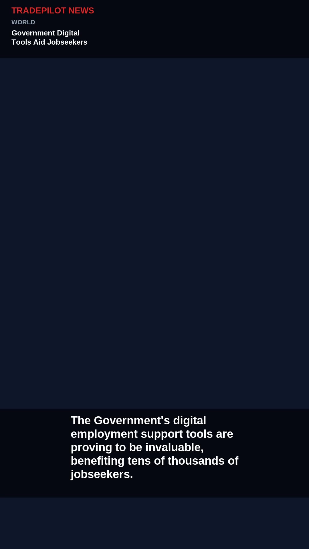 Government Digital Tools Aid Jobseekers