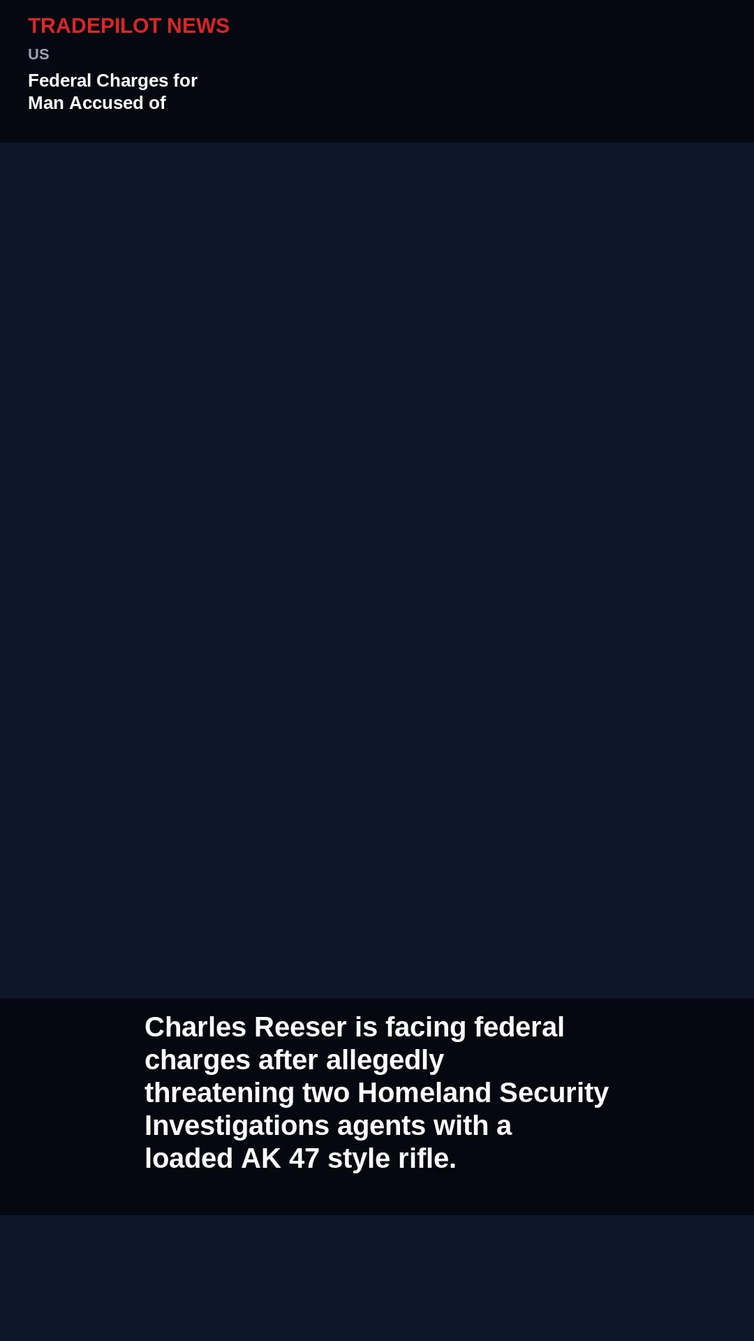 Federal Charges for Man Accused of Threatening Agents