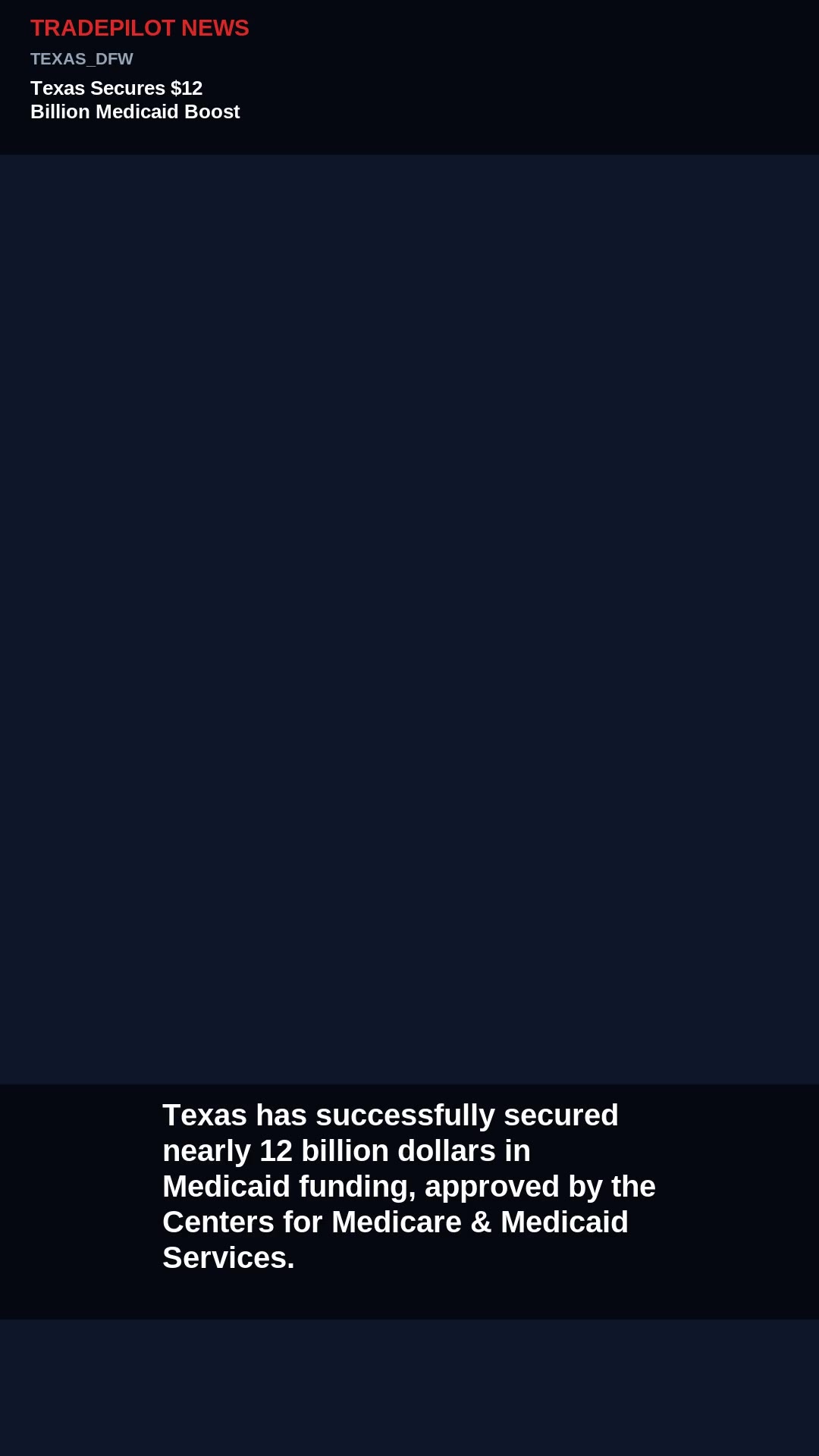 Texas Secures $12 Billion Medicaid Boost