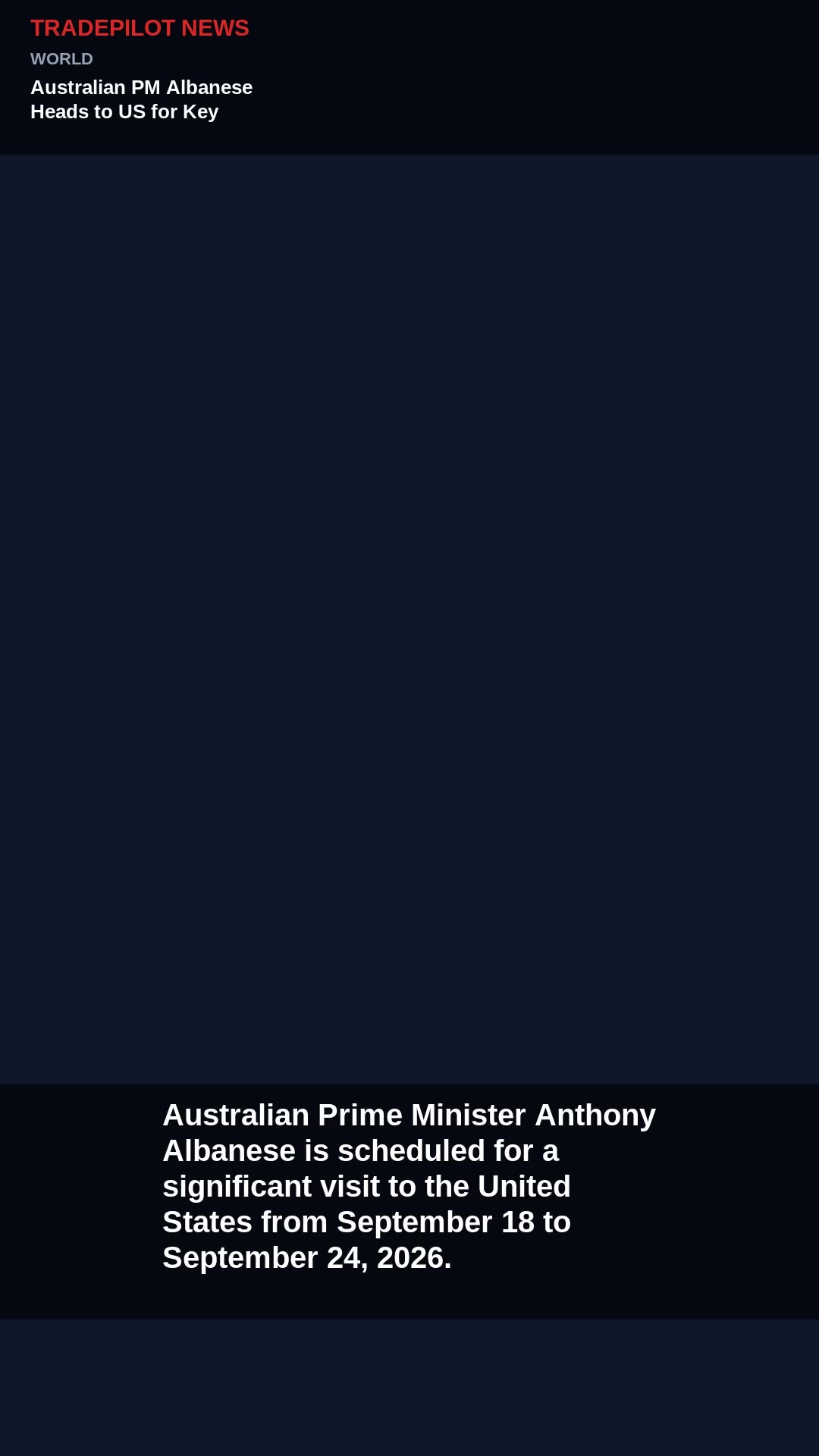 Australian PM Albanese Heads to US for Key Meetings