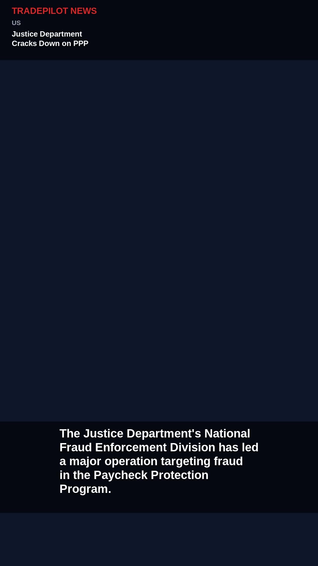 Justice Department Cracks Down on PPP Loan Fraud